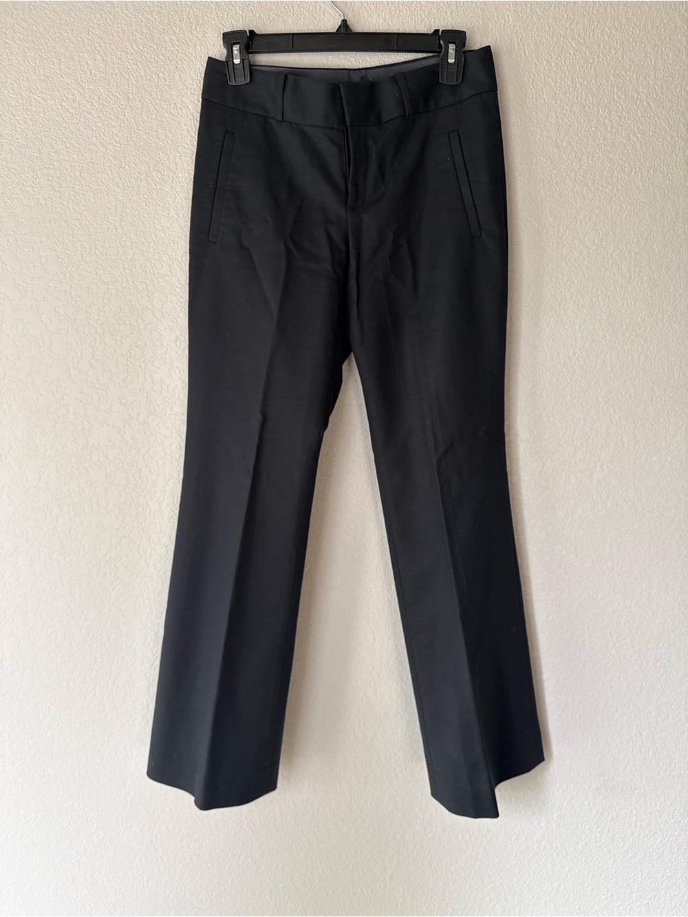 Banana Republic Black Straight-Leg Dress Pants